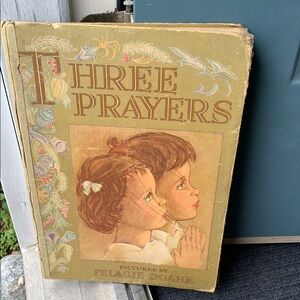 Vintage Three Prayers book